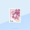 Flowers of Sri Lanka Rs.1 Stamp