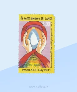 30 Years of fight Against HIV & Aids Stamp Sri Lanka