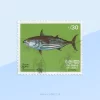 Pearlspot Cichlid (Etroplus suratensis) Stamp Sri Lanka