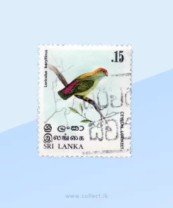 Ceylon Lorikeet (Loriculus beryllinus) Stamp Sri Lanka