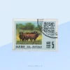 Wild Water Buffalo (Bubalus arnee) Stamp Sri Lanka