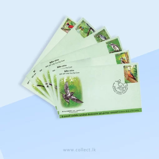 Endemic Birds Of Sri Lanka (FDC) - 2021