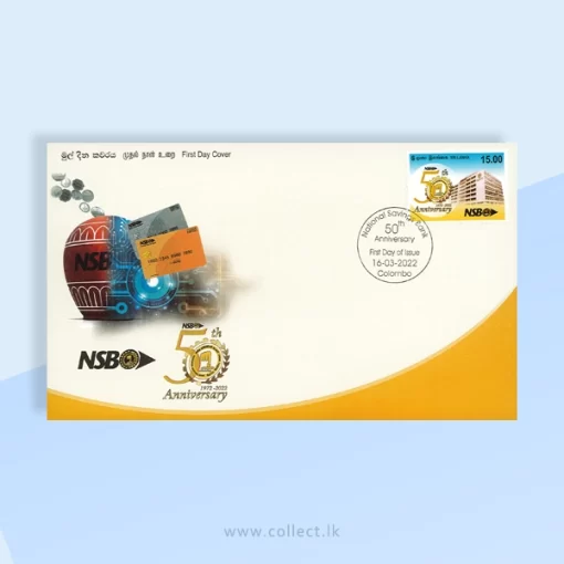 National Savings Bank - 50th Anniversary - 2022 (FDC)